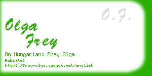 olga frey business card